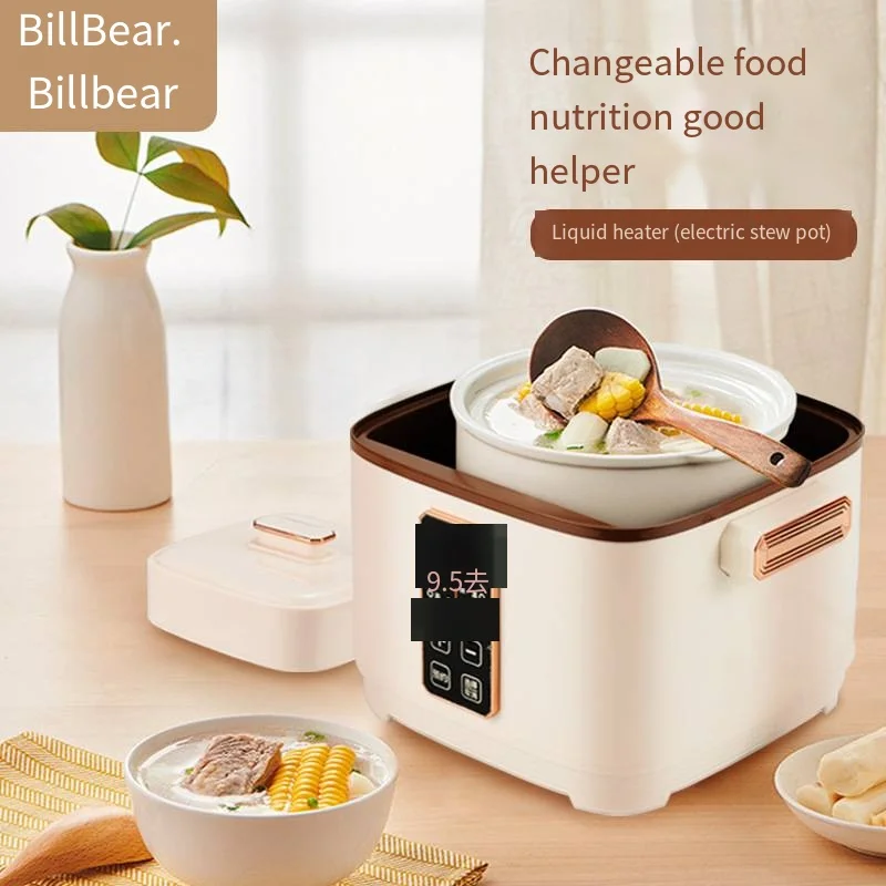 Double Knobs Control Hot Pot Electric Boil Stew Fry Roast Multi Purpose Cooker High Power Fast Electric Hot Pot