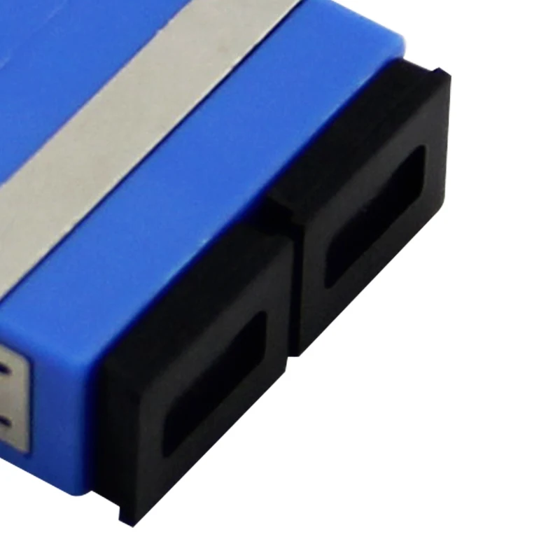 VCOM Flange SC to SC UPC Duplex Fiber Optic Connector Single Mode Multimode Plastic Optical Adapter Coupler