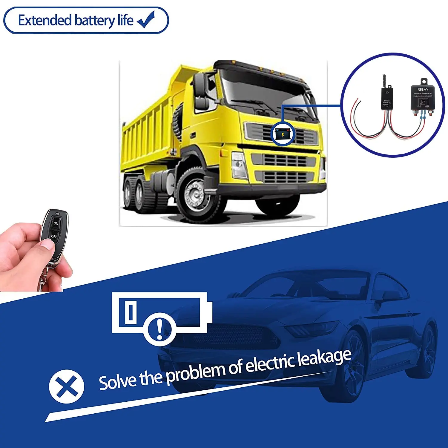 Беспроводной пульт дистанционного управления для автомобиля, отключение аккумулятора 24 В, отключение аккумулятора, 200 А, 12 В постоянного тока, дистанционный выключатель отключения аккумулятора