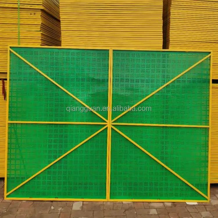 1 m x 2 m Climbing Scaffolding Blue Perforated Metal Panel Safety Screen