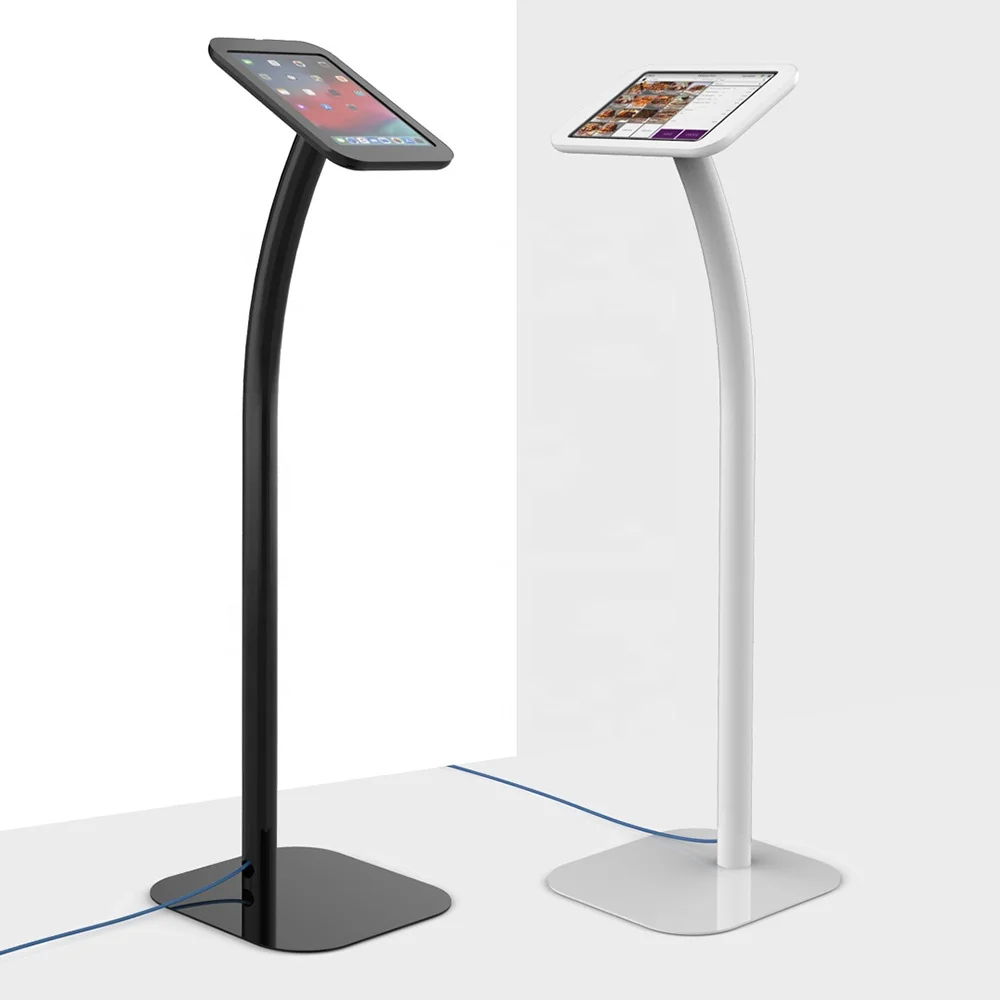 Tablet Floor Stand for Auto Show Restaurant Museum Coffee shopping Mall Exhibition Tablet pc Kiosk Stand for iPad Samsung Lenovo