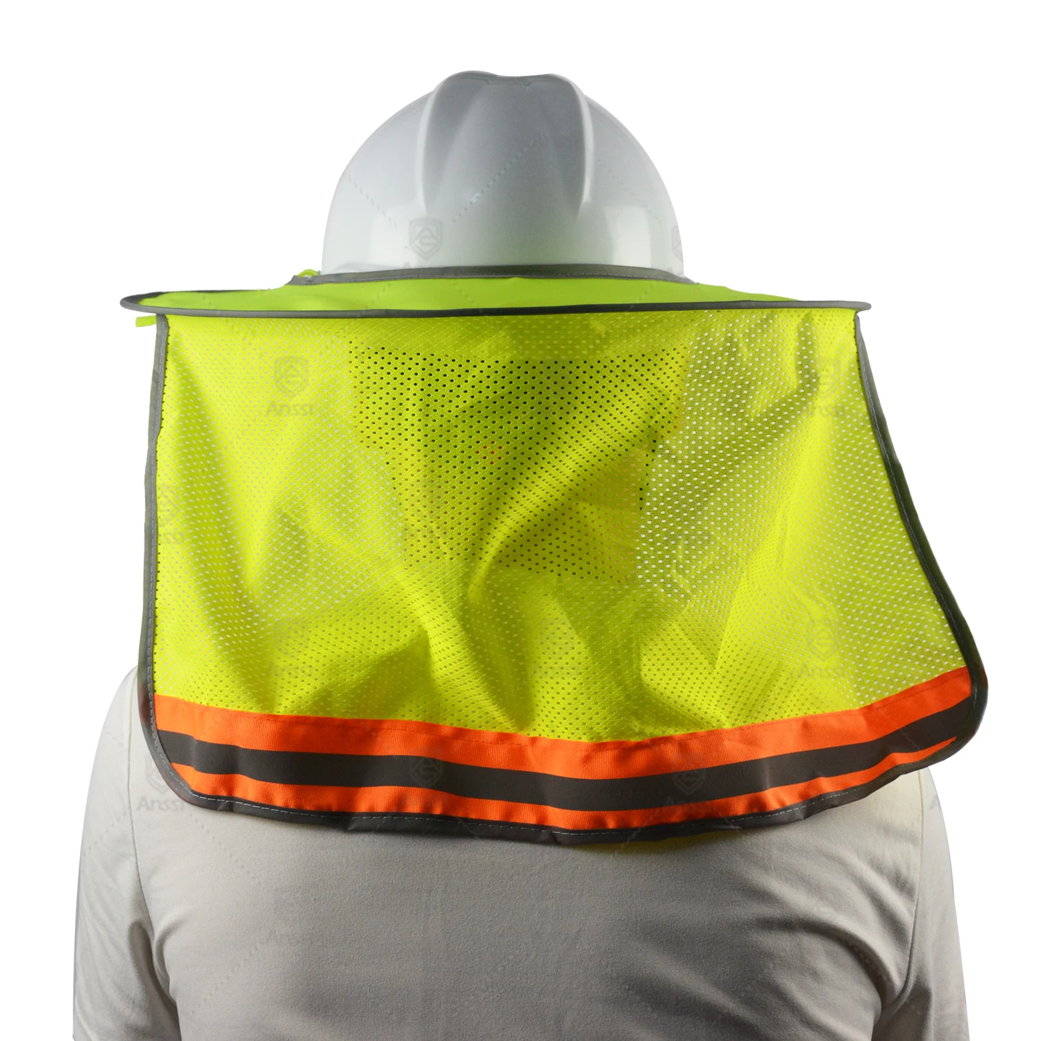 Hi-vis Safety Hard Hat Neck Shade Safety Helmet Sun Shield