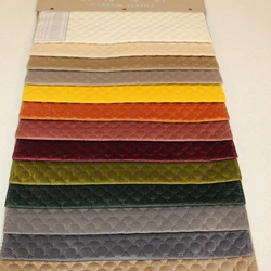 100% polyester high quality  holland velvet quilted sofa fabric for mattress