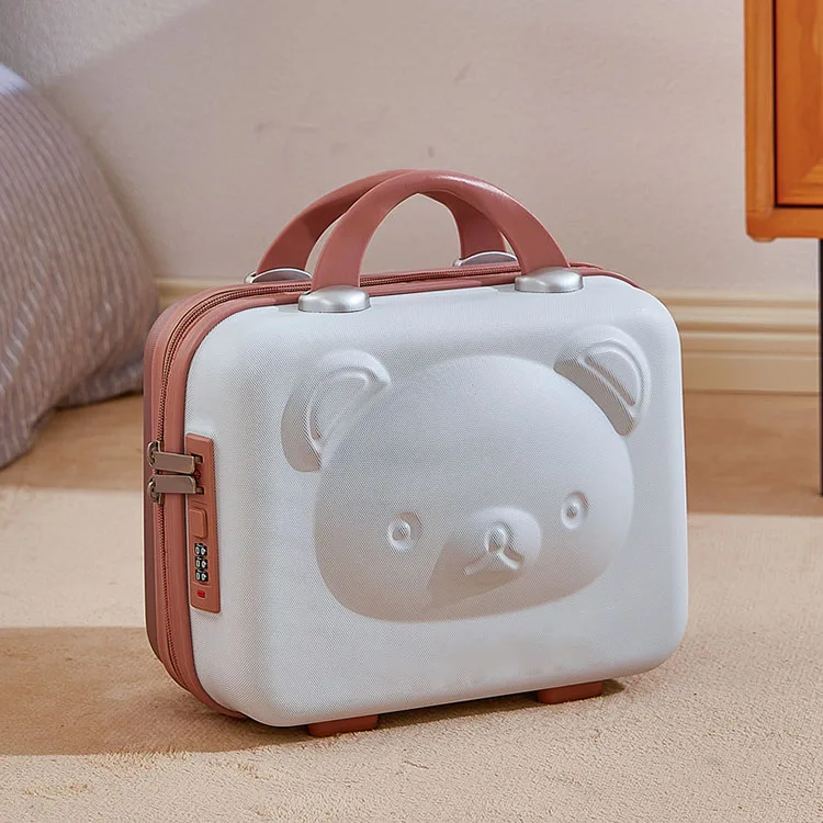 Fashion Makeup Bag Cartoon Travel Portable Fashion Suitcase Cute Hard Shell Password Box Souvenir zipper Cosmetic Case