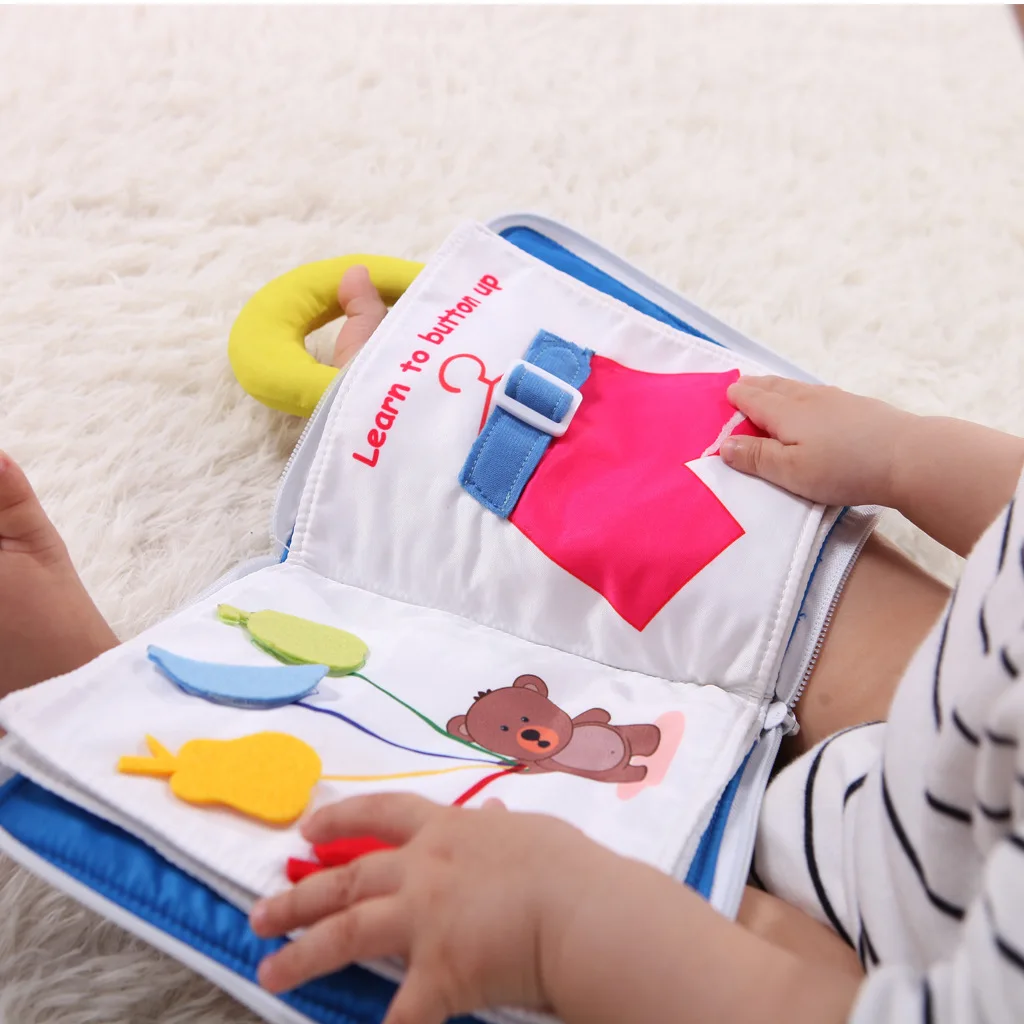 Cloth book wholesale baby sensory quiet cloth book for baby Popular