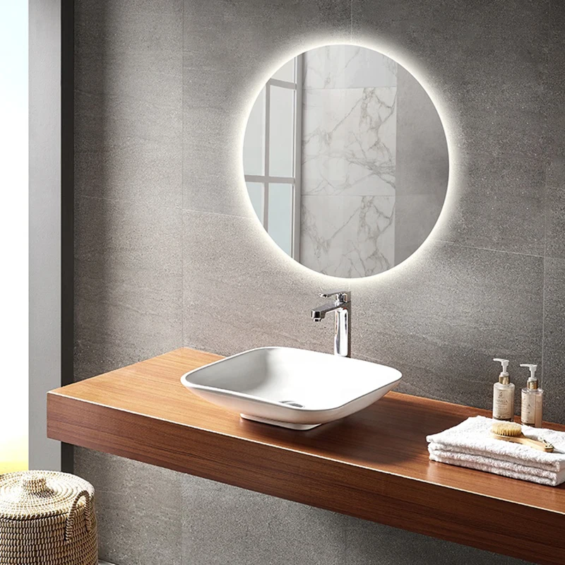 New Designs Top Sale Waterproof Back Lit Smart Round Led Bathroom Mirror