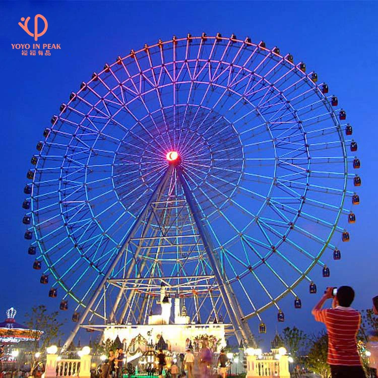 Superior Quality Ferris Wheel Amusement Park Rides 65M Customized Lighting Air Conditioner Huge Antique Giant Ferris Wheel