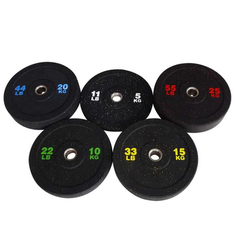 gym weightlifting barbell plate bumper weight disc plate rubber bumper plates