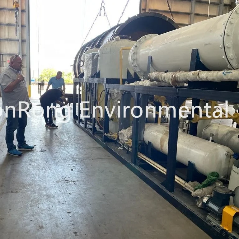 Mini 1 ton to 5 tons/day portable Small scale waste oil refinery to diesel distillation machine