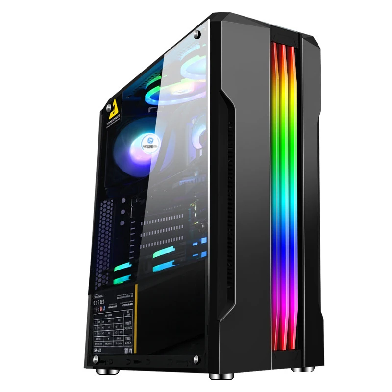Корпус для игрового компьютера ATX & Towers серверный шкаф ПК настольного компьютер с закаленным стеклом