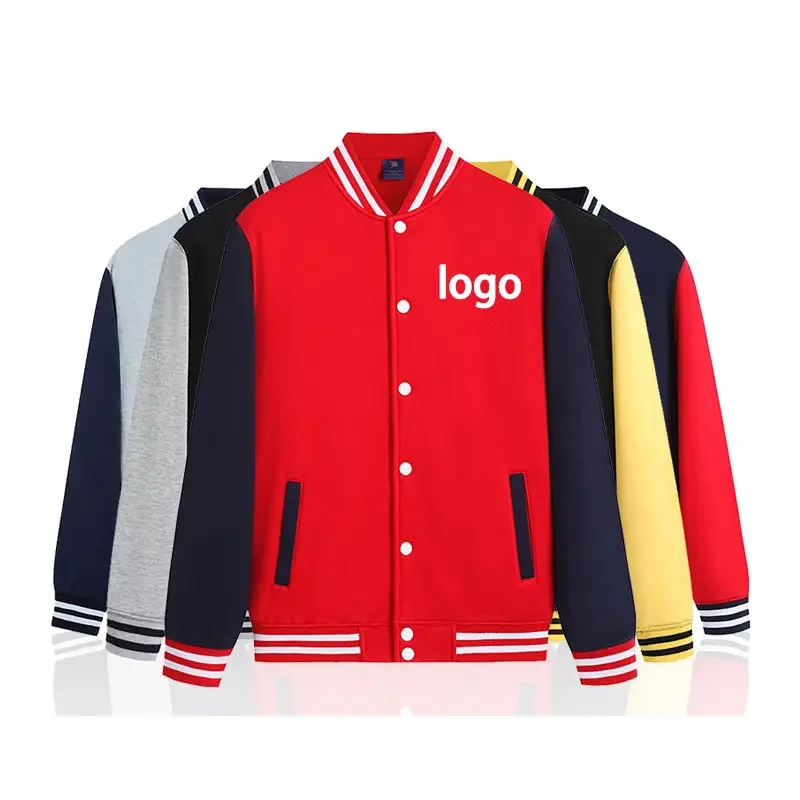 Custom Printing Embroidery blank baseball jackets Custom Design Logo unisex baseball varsity jackets