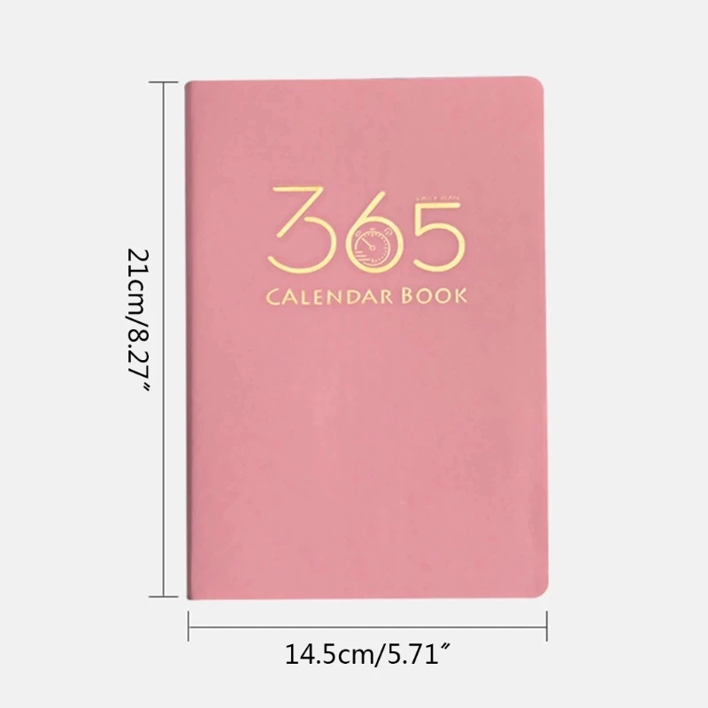 A5 Schedule Book Business Agenda Premium Calendar Custom Daily 365 Days 2024 2025 Yearly Planner
