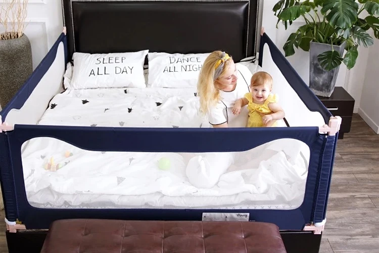 
Portable baby bed rail protective Baby Bed Rail 2m Crib bed child rail for Kids 