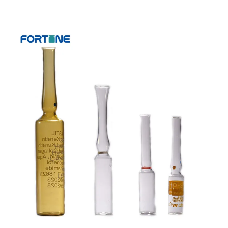 1-15ml glass vial ampoule suppliers Cosmetic Glass Ampoule With Color Ring