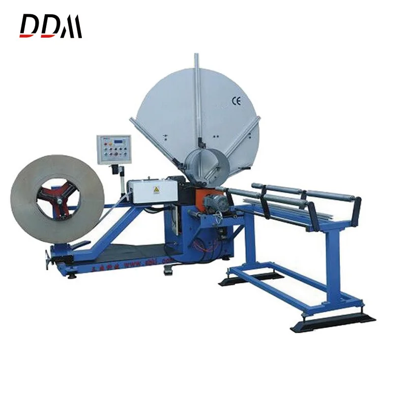 Air duct spiral pipe round duct tubeformer spiral duct making machine