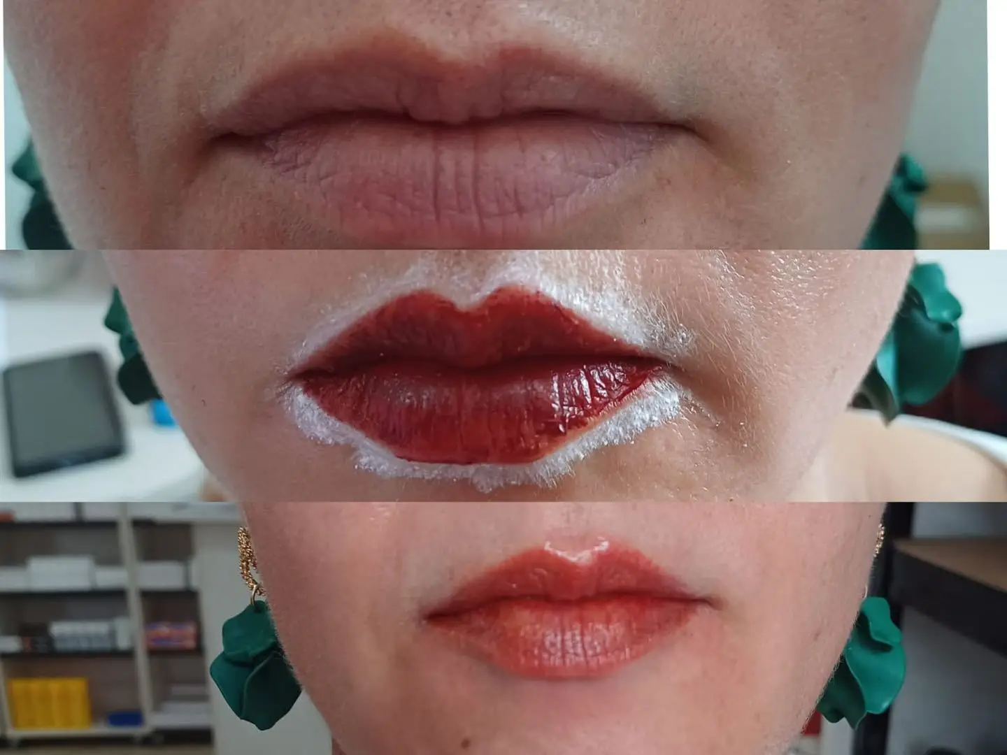 Semi  permanent vegan makeup 10 colors liquid  henna for  lip stain tint shade labial liner  with custom label