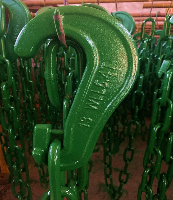 13mm Long Link Alloy Container Lashing Chain with Hook