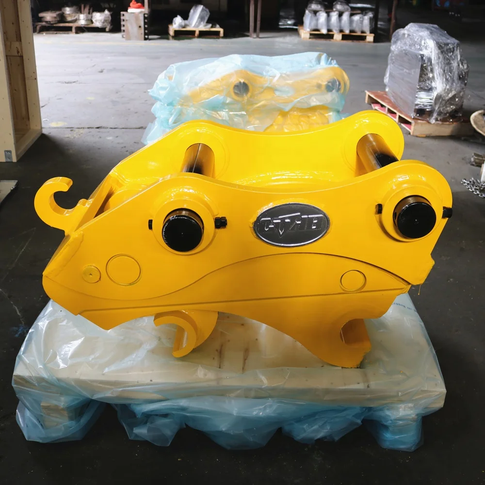 Excavator tilt rotating quick coupler hitch