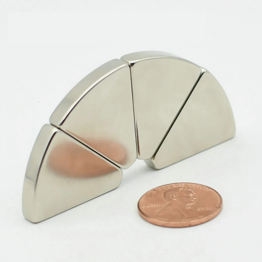 Никелированный магнит Ndfeb N35H N48H с высокой температурой работы, трапециевидный неодимовый магнит, ветрогенератор для промышленности