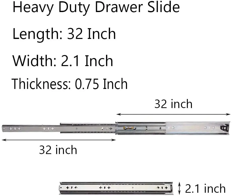 SNEIDA 53 wide 20 thickball bearing slides medium load cold rolled steel drawer slide bearing 120KG