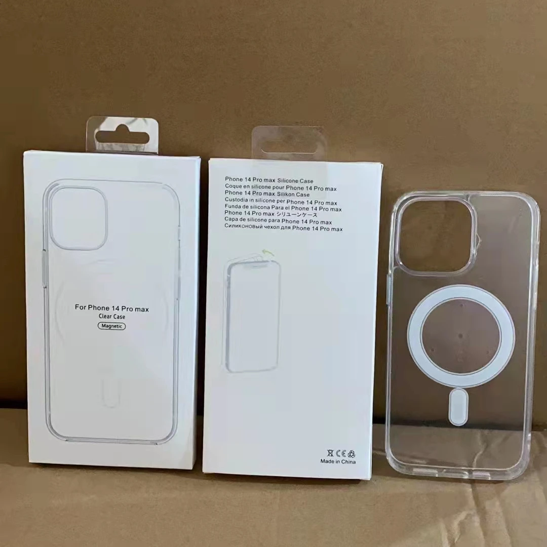 TPU +PC Clear Magnetic iPhone case cover with MagSafes for  iPhone 14 Plus 14 Pro 14 Pro Max Case for magsafe case
