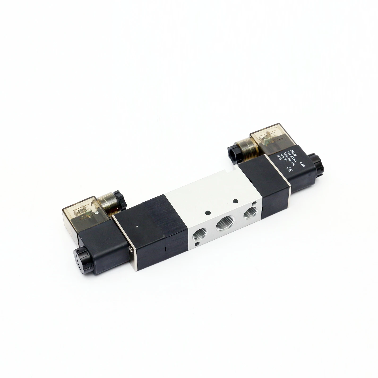 manufacturing standard Center closed 4V330-10 BSP NPT3/8 24v solenoid valve pneumatic 5/3 double 5 way 3 position solenoid valve