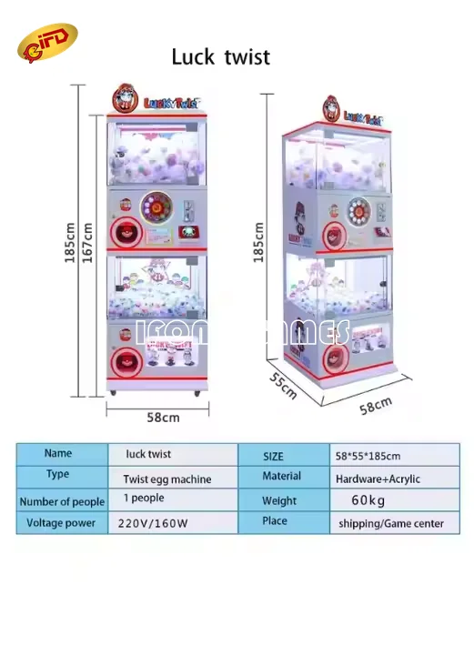 IFD Hot Sale Kids Coin Operated Toys Balls Vending Machine Capsule Toy Snacks Doll Vending Gashapon Game Machine