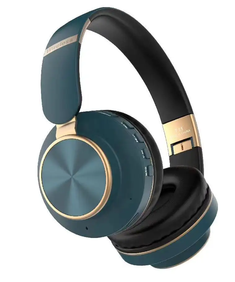 China oem wireless headset stereo earbuds foldable headsets in-ear headphones with microphone