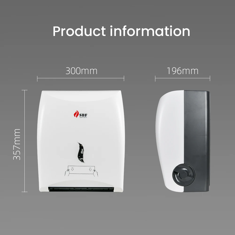 New Wall Mounted Automatic Touchless Hand Free Motion Activated Toilet Tissue Roll Paper Towel Dispenser