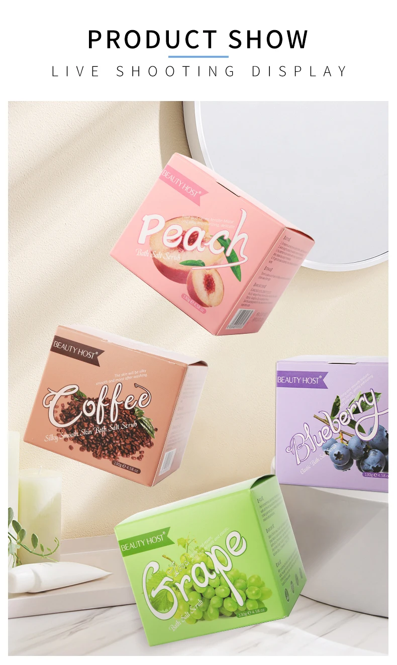 OEM ODM Private Label Organic Grape Peach Pink Blueberry Coffee Ice Cream Body Sugar Scrub With Spoon