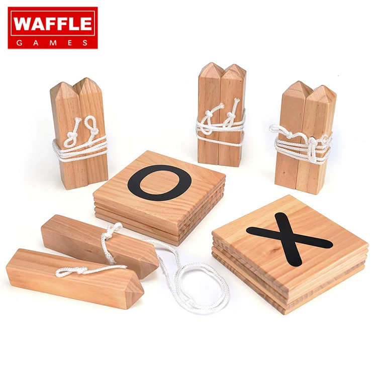 
WAFFLE GAMES Premium 2ft 3ft 4ft & 5ft Play Grid Backyard Game Jumbo Tic Tac Toe 