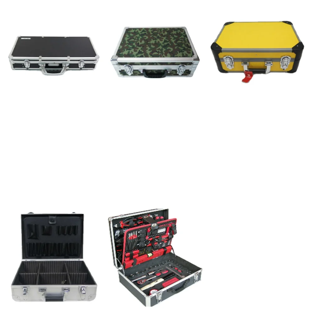 Aluminum flight case / hard carrying case / tool case storage with custom foam