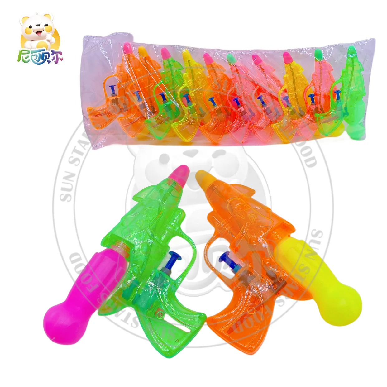 Wholesale Mini Transparent PVC Water Gun Toy Unisex Cartoon Style Summer Game Soft Candy Promotional Toy at Cheap Price