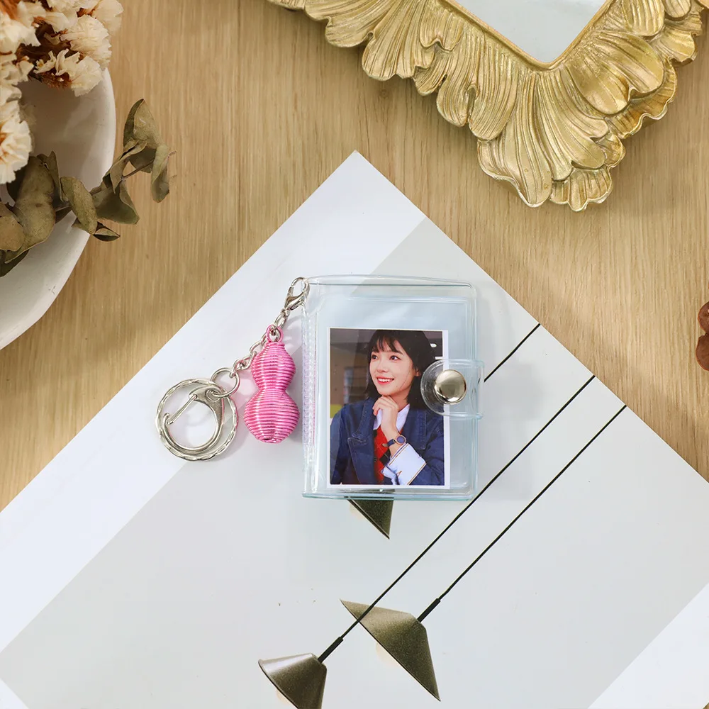 Little Daisy New Mini Album Pocket Insert Photo Album ID Photo Storage Album Small Keychain