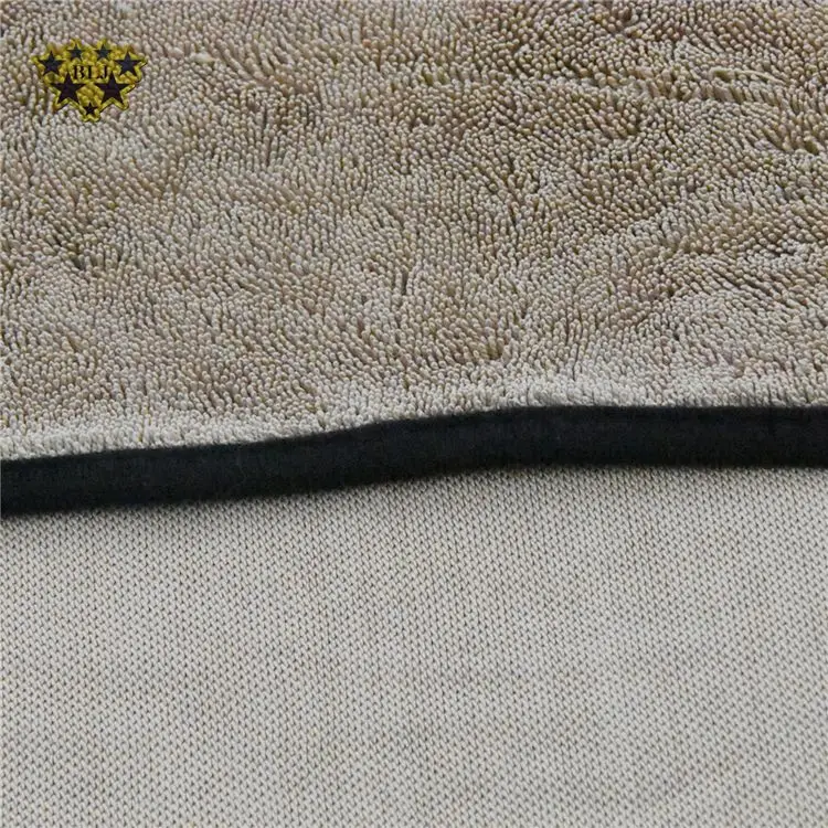 High Quality Super Ultra Fine Printed Microfiber Cloth Short And Long Pile Detailing Plush Car Cleaning Towel