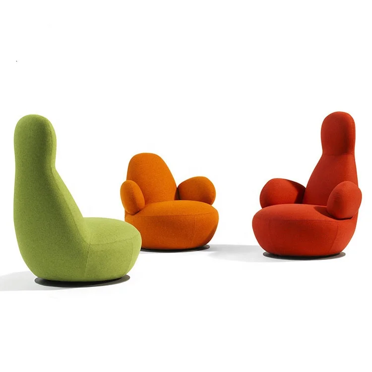 Modern lounge chair sofa lounge seat  salon high back and low back waiting chair with swivel function