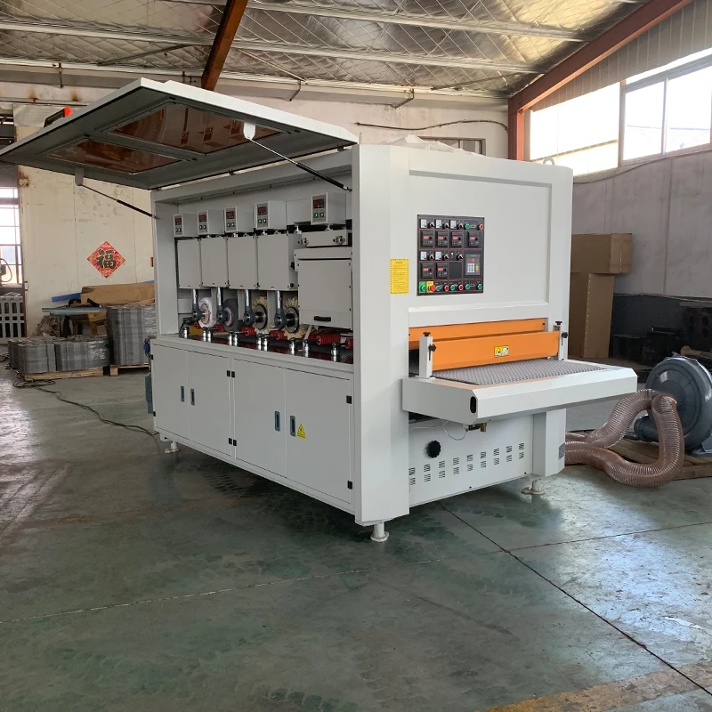 w1000mm/1300mm Automatic MDF door cabinet wood disc brush polishing sanding sander machine