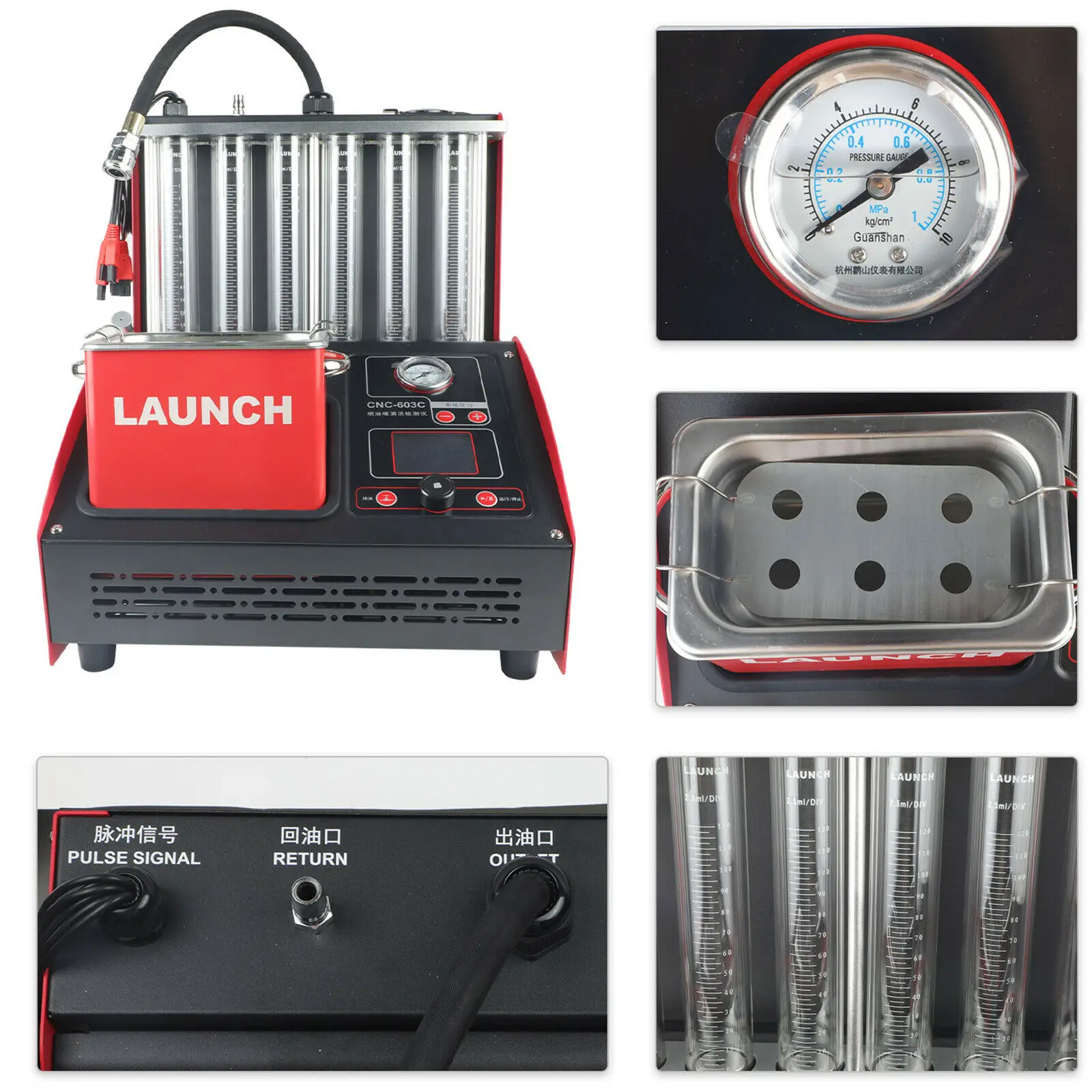 Smartsafe CNC603 Launch CNC603A машина для очистки инжектора ультразвуковая система инструмент