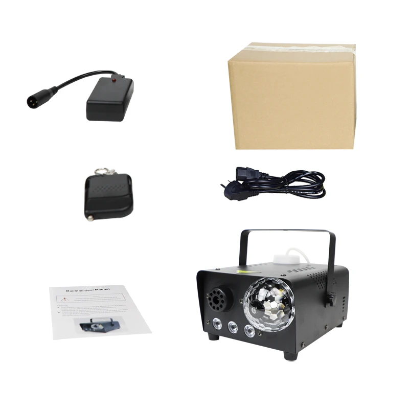 Factory Remote Control DJ Light RGBW LED Disco Light 500W Smoke Projector Efftect  3 in1 Fog Machine For Party Music Bar Weeding