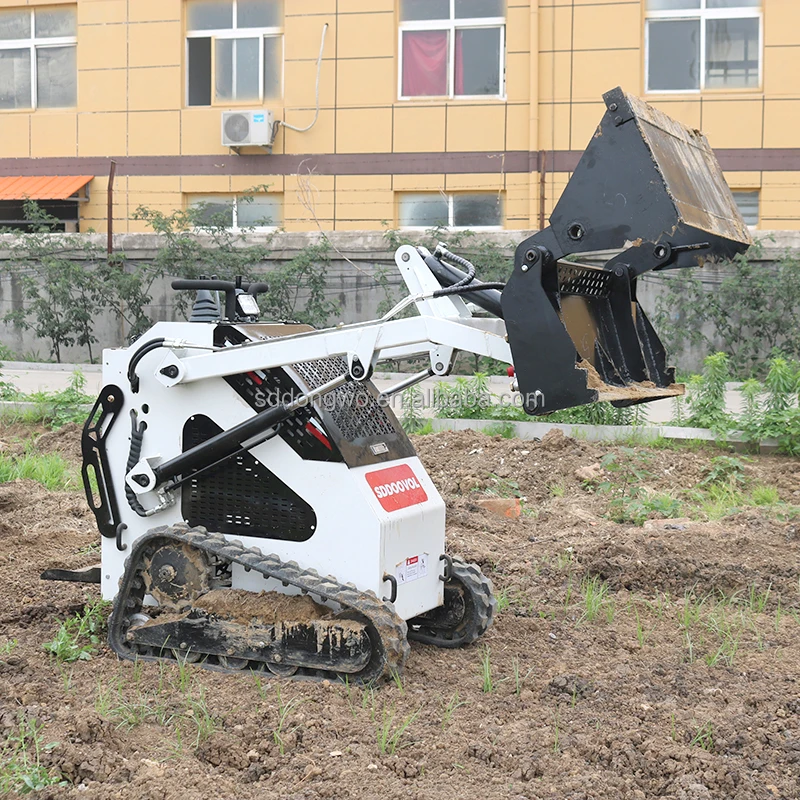 Mini loader skid steer loaders with tracked snow blower lawn mower breaker hammer earth-moving machinery