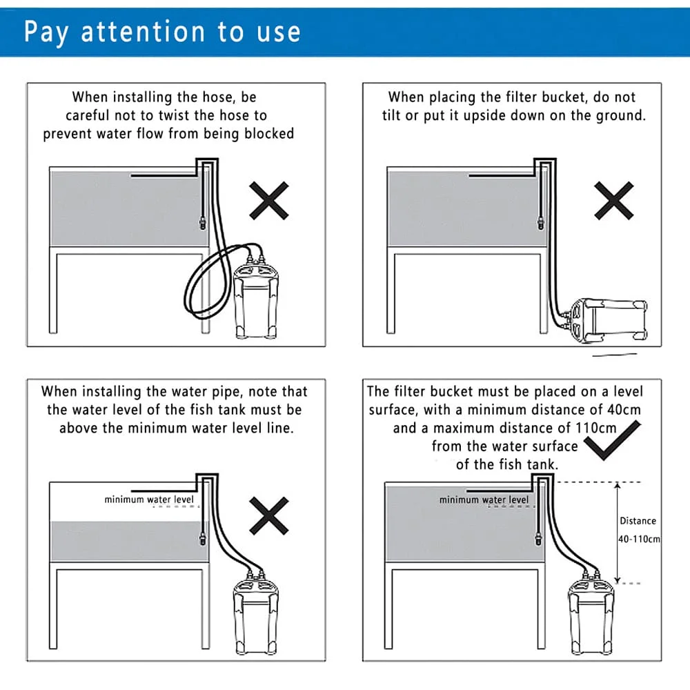 Factory Price Canister Filter External Aquarium Filter with Filter Media and Spray Bar for Large Fish Tanks and Aquariums
