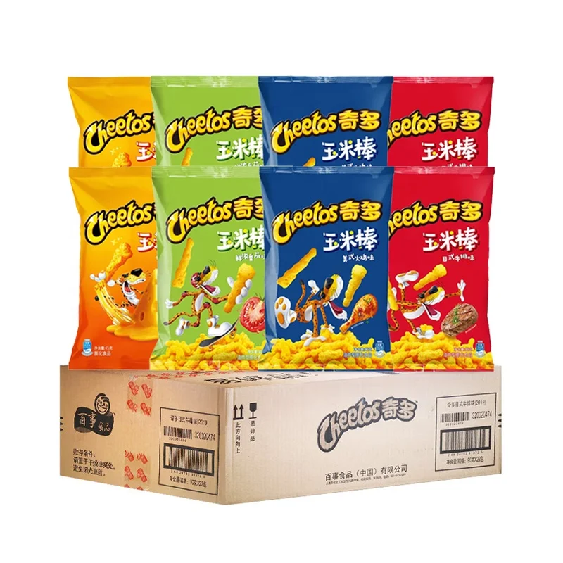 Оптовая продажа чипсы Cheetos экзотические закуски ароматизированные блюда китайские закуска с сыром хрустящие кукурузные 50 г/90 г
