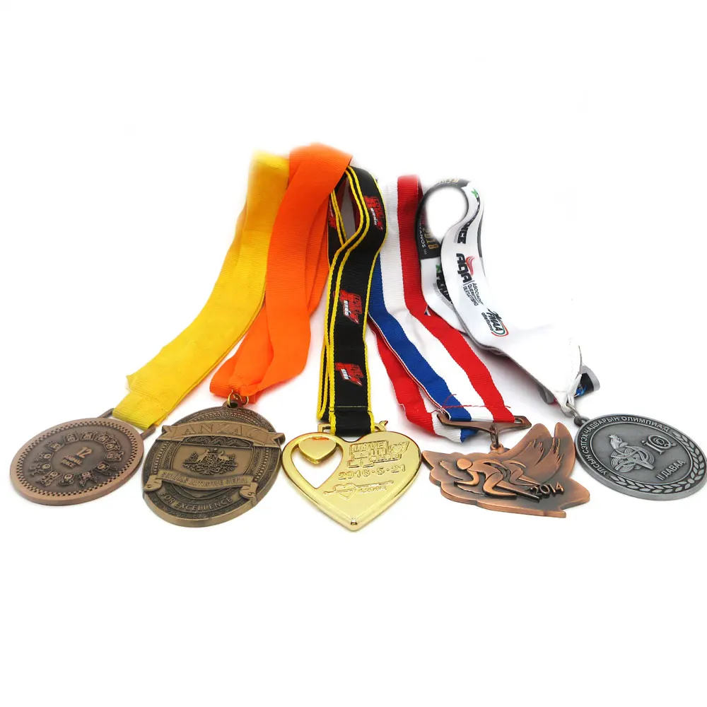 Cheap Custom Sport Karate Taekwondo Basketball Judo Run Race Marathon Metal Medals and Trophies
