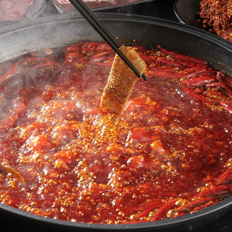 OEM commercial hotpot base soup base sichuan spicy hotpot soup base dry fruits and vegetables