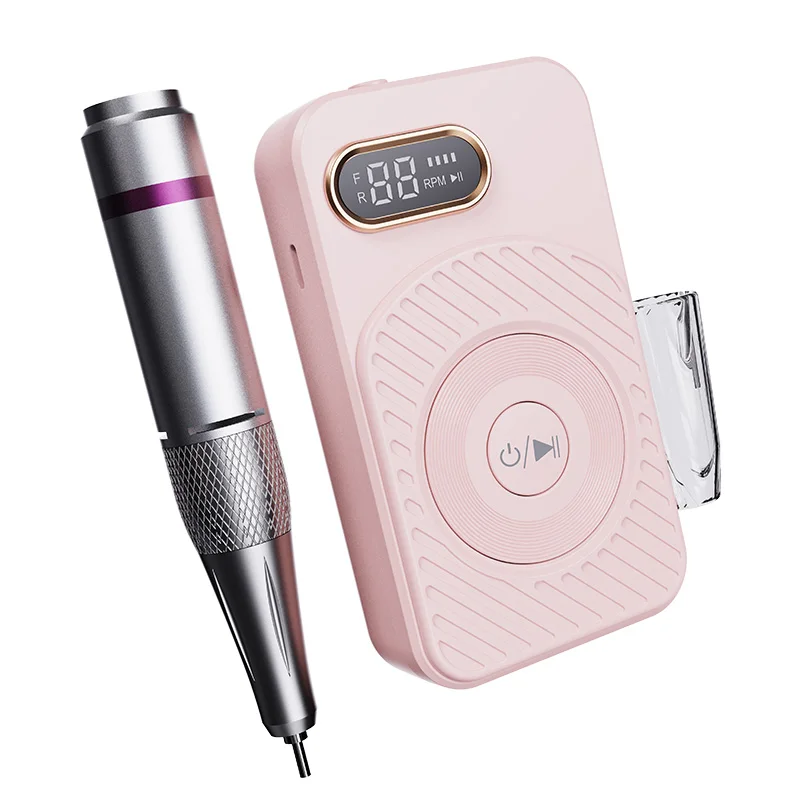 Manicure Beauty Personal Care Professional Nail Drill Machine Rechargeable E File with Bits Kit for Salon Home