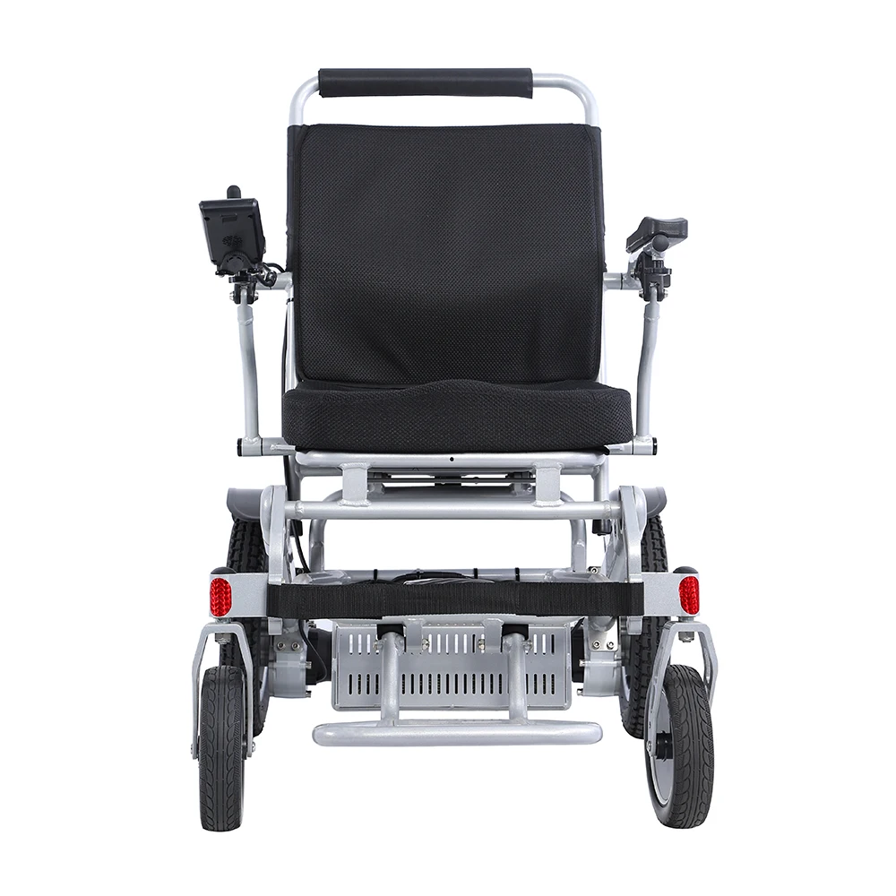 30KM driving range cheap price Lightweight Folding electric battery powered wheelchair for disabled people
