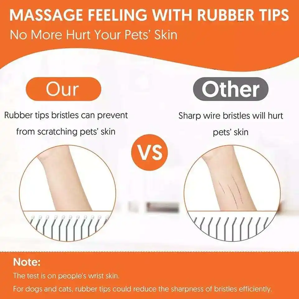 Wholesale pet grooming products self cleaning pet brush dog hair remover pet cleaning brush hair removal comb for dogs cat