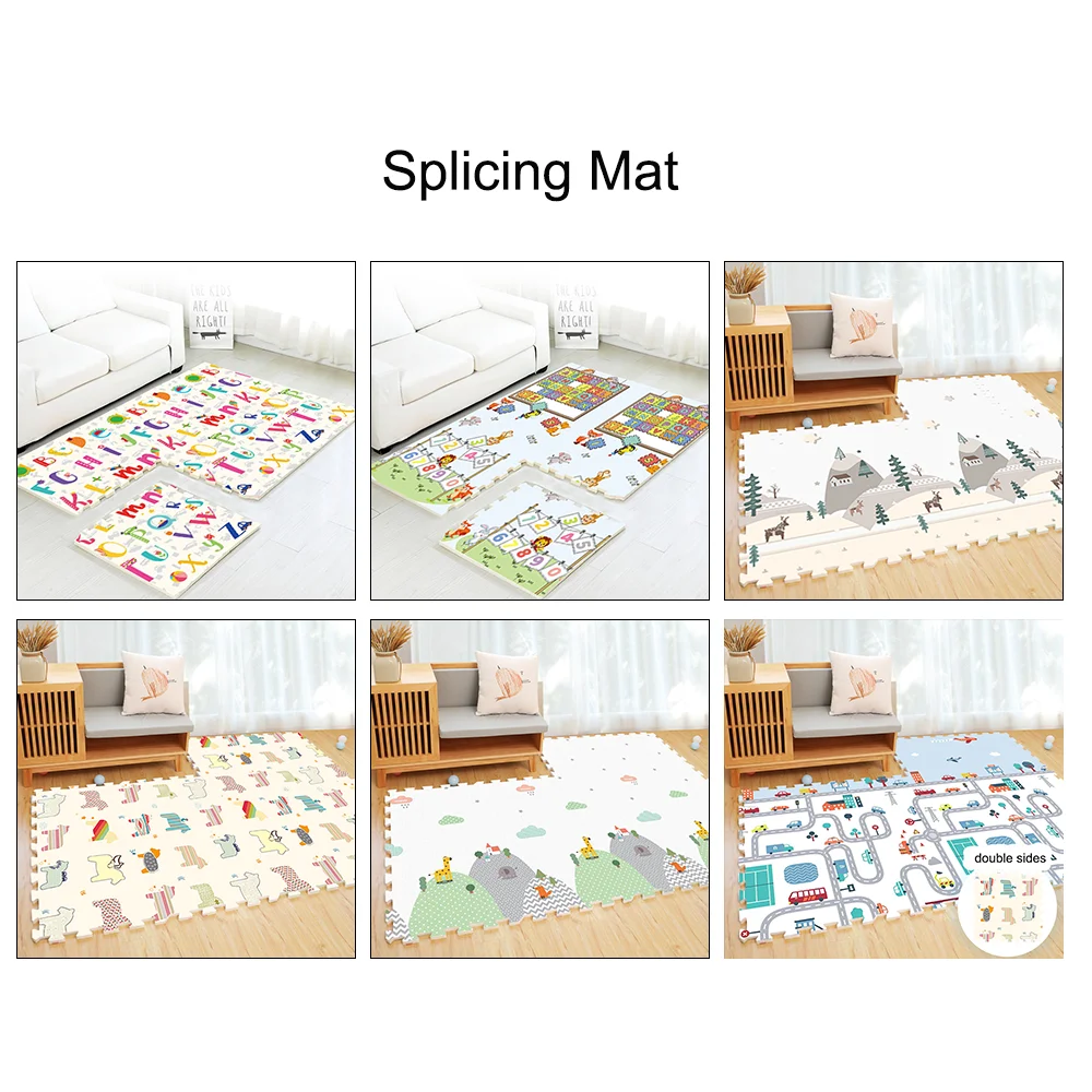 Wholesale Price Activity mat 1cm Thick rubber card game eco friendly baby play mat for children