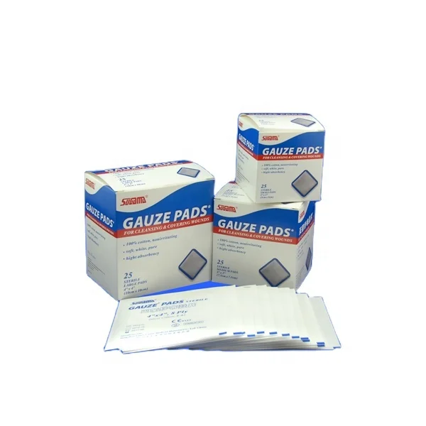 100% cotton disposable medical non sterile gauze swab sterile gauze swab gauze sponge