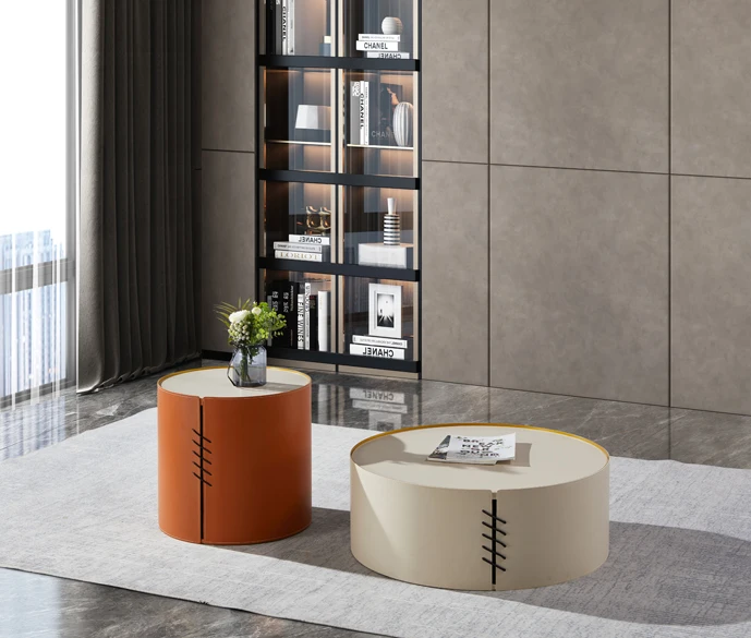 2021 China hot sale natural marble coffee table multi functiin coffee table fashion coffee table